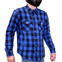 MCP Моторубашка мужская Rebel Full kevlar, черно-светло синий в Краснодаре