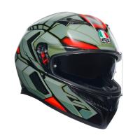 AGV Шлем K3 Decept Matt Black/Green/Red в Краснодаре