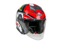AiM Шлем открытый JK526 Red/Grey/Black в Краснодаре