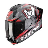 Scorpion Exo Мотошлем Exo-530 Air Rok Серый/Черный/Красный в Краснодаре