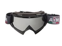 AiM Очки кроссовые (PRO) 157-100 Black Glossy в Краснодаре