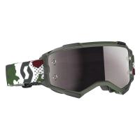 Scott Очки кроссовые Fury dark green/white silver chrome works в Краснодаре