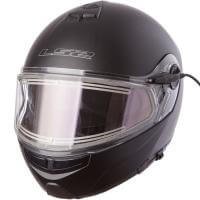 LS2 Мотошлем снегоходный FF325 Strobe Electric Snow Solid Черный Матовый в Краснодаре