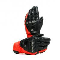 Dainese Перчатки кожаные 4-Stroke 2 Black/Fluo-Red в Краснодаре