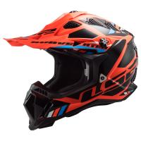 LS2 Мотошлем MX700 Subverter II Evo Stomp черно-оранжевый в Краснодаре