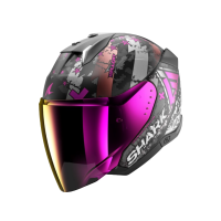 Shark Шлем Skwal I3 Jet Hellcat Mat Black/Chrome/Violet в Краснодаре