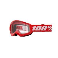 100% Очки подростковые Strata 2 Junior Red / Clear в Краснодаре