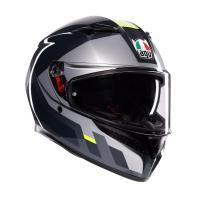 AGV Шлем K3 Shade Grey/Yellow Fluo в Краснодаре