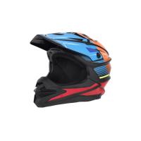 Desment Шлем кроссовый Raptor Black-Blue-Orange graphic в Краснодаре