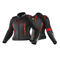 Shima Куртка Кожаная женская Miura 2.0 Black/Red в Краснодаре