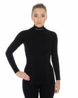 Brubeck Футболка женская дл.рукав Wool Merino 78% Черный в Краснодаре