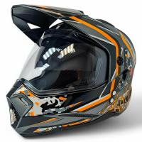 AIM Шлем кросс/эндуро JK802S Orange/Grey/Black в Краснодаре