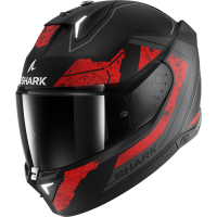 Shark Шлем Skwal i3 Rhad Mat Black/Chrome/Red в Краснодаре