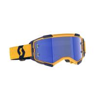 Scott Очки кроссовые Fury dark yellow/dark blue/blue chrome works в Краснодаре