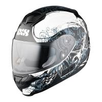 IXS Мотошлем HX 215 Curl Черный/Белый в Краснодаре