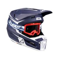 Leatt Шлем кроссовый 3.5 V26 Blue + очки Vizion 3.5 в Краснодаре