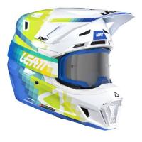 Leatt Шлем кроссовый  7.5 V26 Pixel Blue + очки Velocity 4.5 в Краснодаре