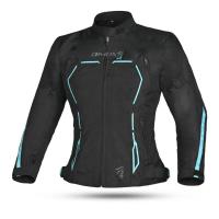 Dimox Мотокуртка текстиль Margo Women Black/Turquoise в Краснодаре