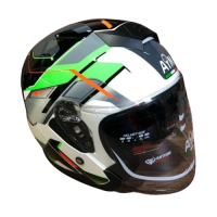 AiM Шлем JK526 Fluo-Green/White/Black в Краснодаре