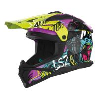 LS2 Шлем MX708 Fast II Gorilla фиолетово-желтый в Краснодаре