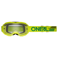 Oneal Маска кроссовая B-10 Solid V.24, желтый, прозрачные линзы Antifog, с защитой от уф лучей в Краснодаре