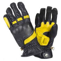 BY City Мотоперчатки Retro II Black/Yellow в Краснодаре
