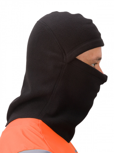 MotoLike Подшлемник супертеплый флисовый Якутия Черный в Краснодаре
