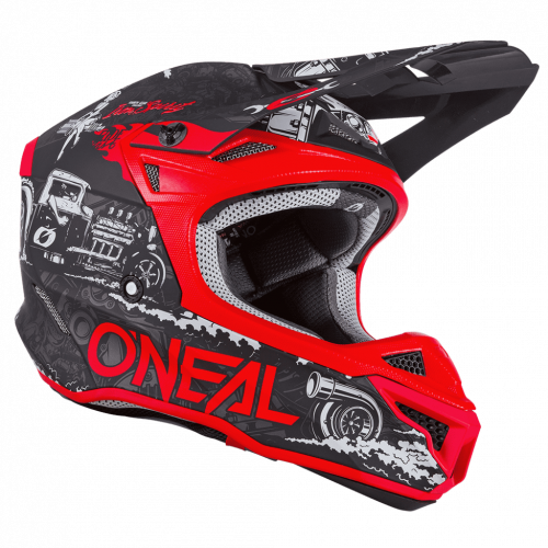 ONEAL Кроссовый шлем 5Series HR Черный/Красный в Краснодаре