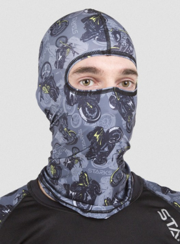 Starks Подшлемник Light Print Moto Серый принт в Краснодаре