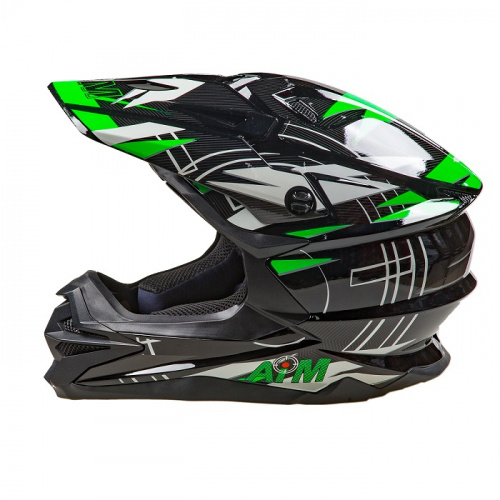 AiM Шлем кроссовый JK803S Green/Black в Краснодаре