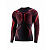 Brubeck Футболка мужская зональная дл. рукав Dry V26 черный/красный в Краснодаре