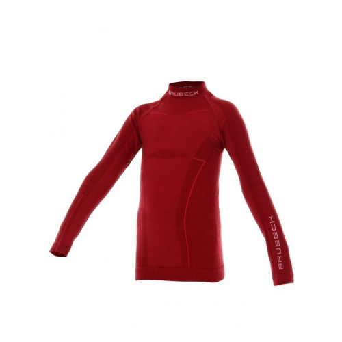 Brubeck Футболка на девушку Active Wool Бордовый в Краснодаре
