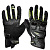 Sweep Перчатки кожаные+текстиль Hammer Black/Yellow в Краснодаре