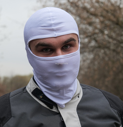 MotoLike Подшлемник Хлопок/Эластан Белый в Краснодаре