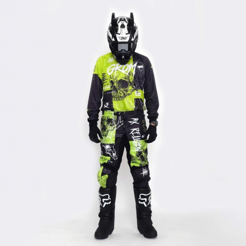 Grom Штаны кроссовые MX Religion lime в Краснодаре