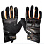 Sweep Перчатки кожаные+текстиль Hammer Black/Orange в Краснодаре