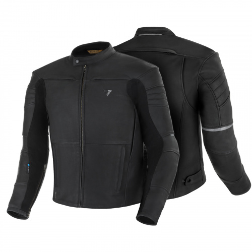 Shima Мотокуртка Кожаная Shadow TFL Black в Краснодаре